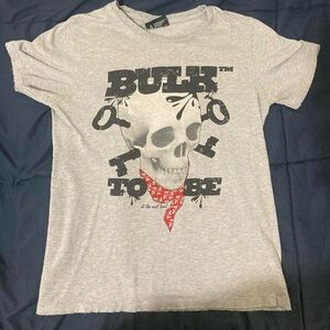 Gray Skull Graphic Men T-Shirt